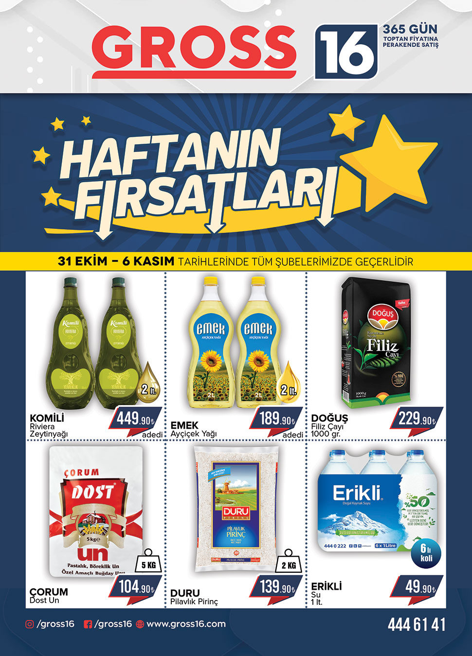 31 EKİM - 6 KASIM FIRSATLARI